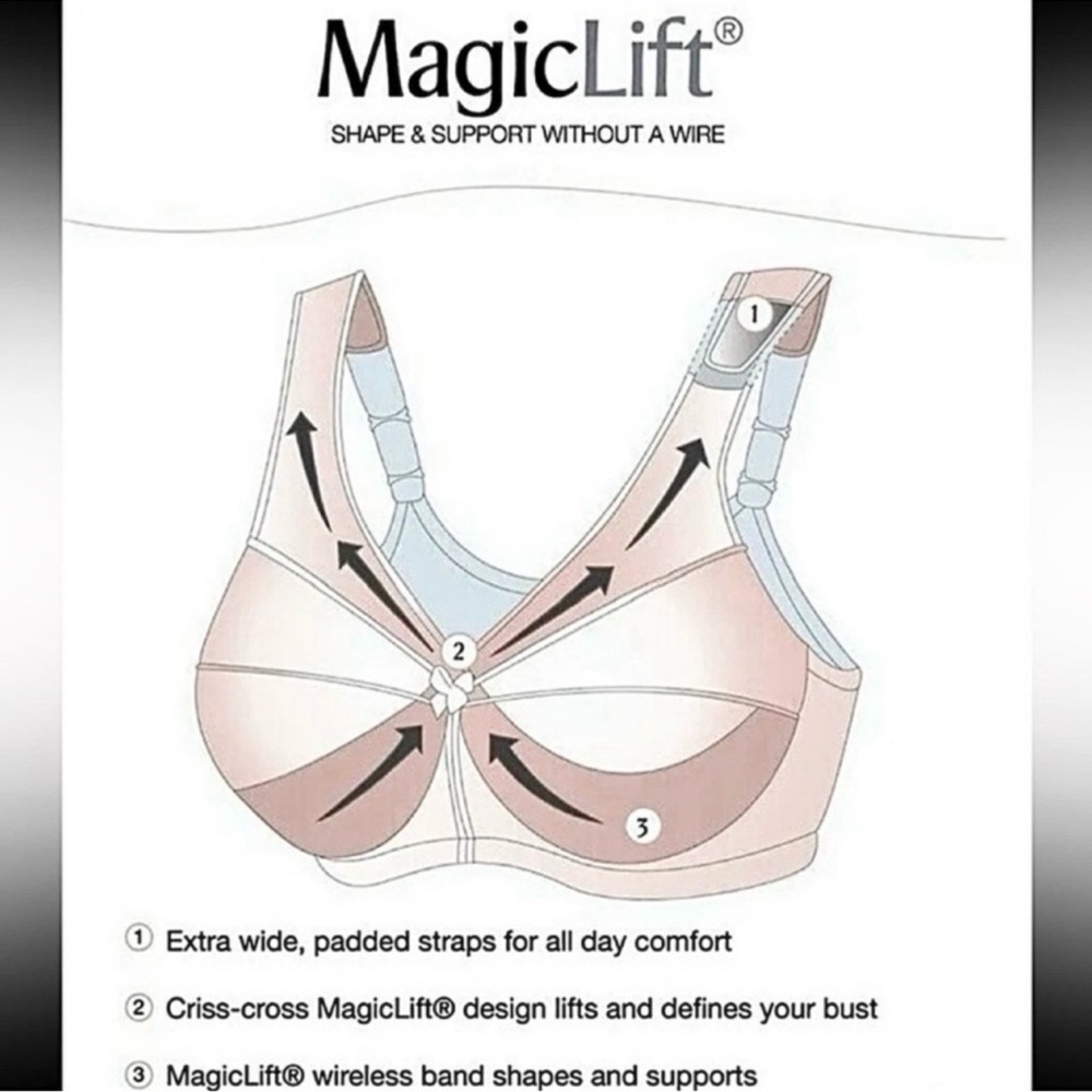 - Glamorise 36E MagicLift White Firm Support Seamless Bra! NEW! - Picture 10 of 16